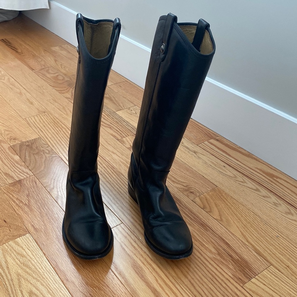 Frye Black Leather Boots